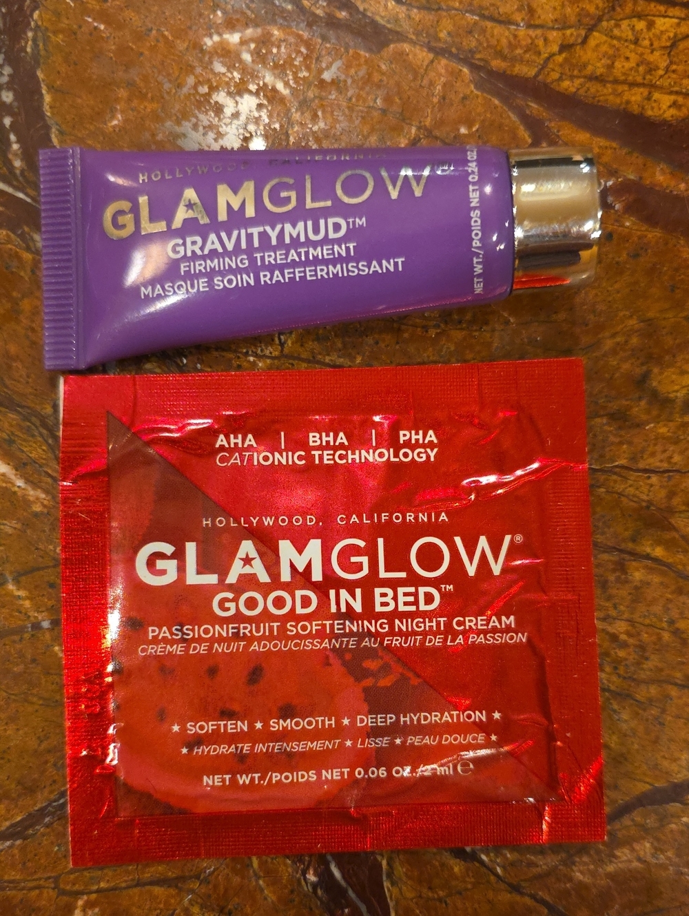 GLAMGLOW GravityMud Firming Treatment & Good In Bed Night Cream - Sample Size